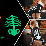 Glow In The Dark Skeleton Dog Jumpsuit