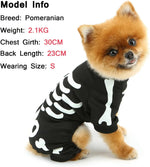 Glow In The Dark Skeleton Dog Jumpsuit