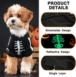 Glow In The Dark Skeleton Dog Jumpsuit